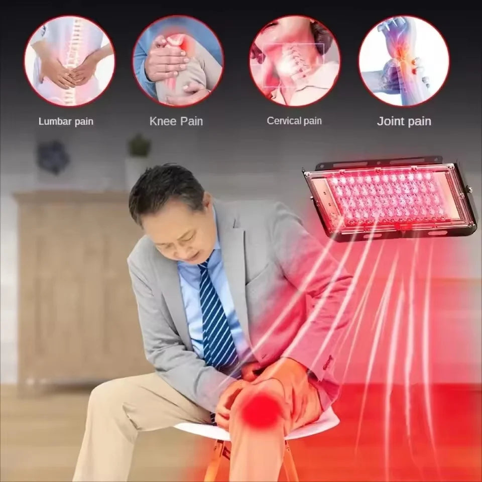 96 LEDs Red Light Therapy Lamp 660NM Infrared Light Therapy with Stand 660nm & 850nm Infrared Light Device for Facial Anti Aging Skin Care Beauty USB Beauty Lamp for Skin Brightening Sleep Yoga Adjustable Beauty Health