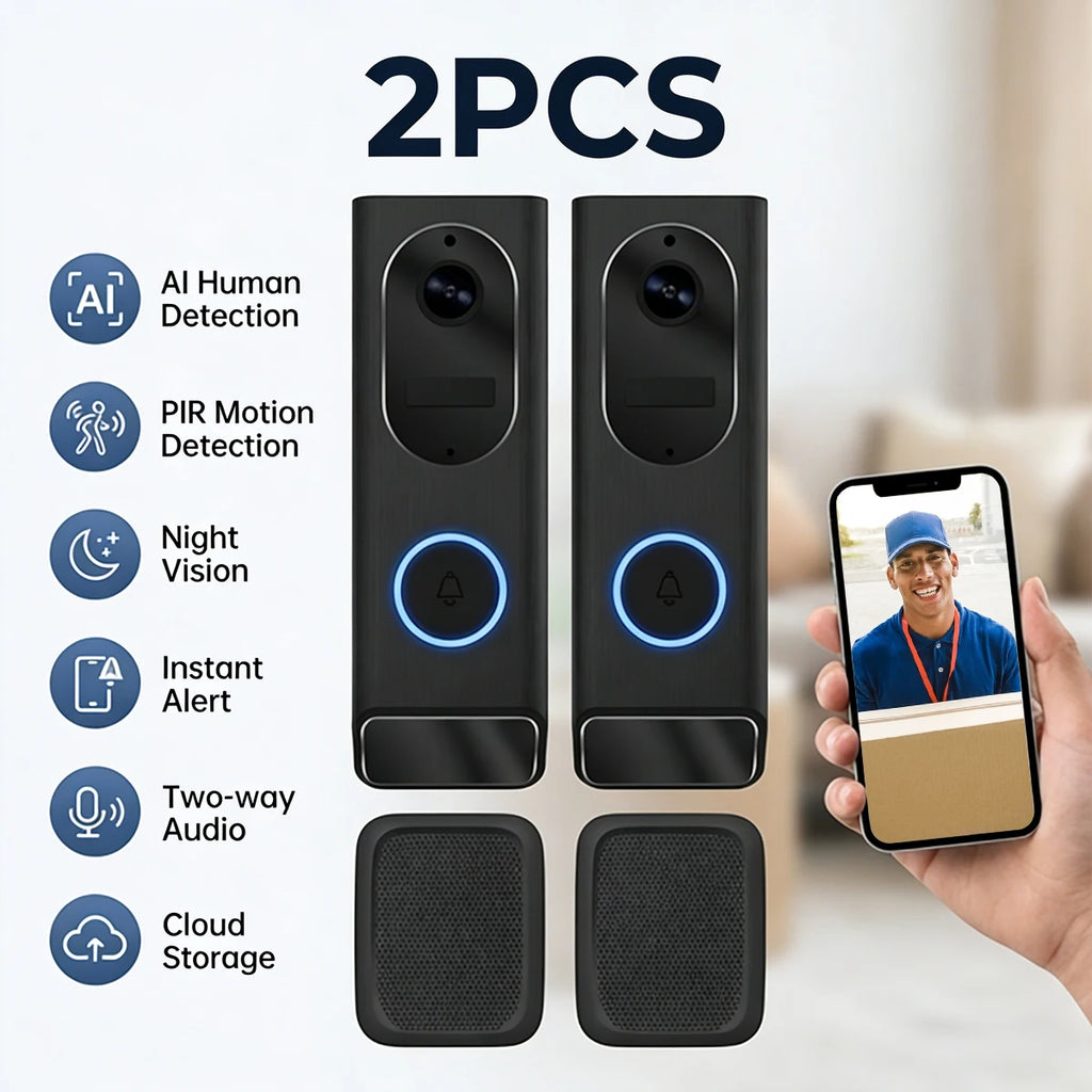BUFO S7 Smart Video Doorbell 1Pack / 2Pack 1080P