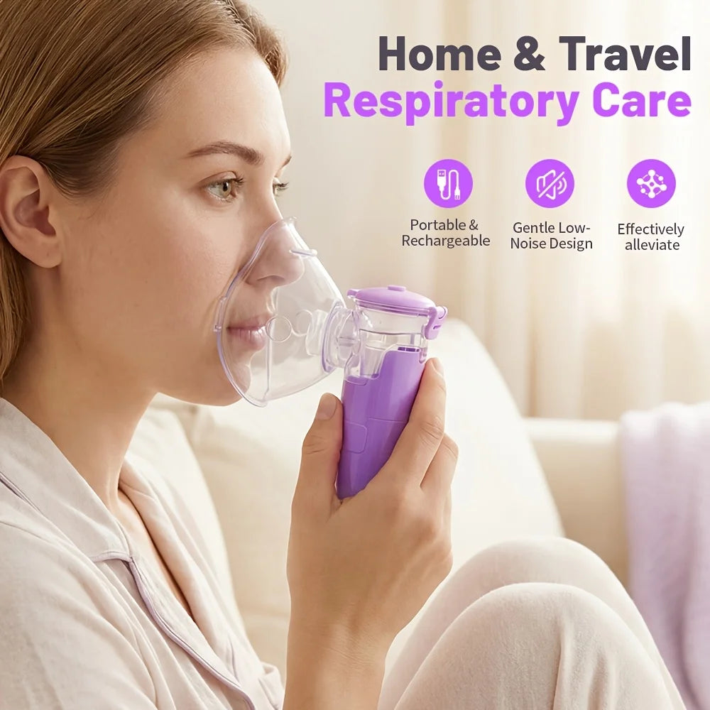Quiet Portable Mesh Nebulizer for Home