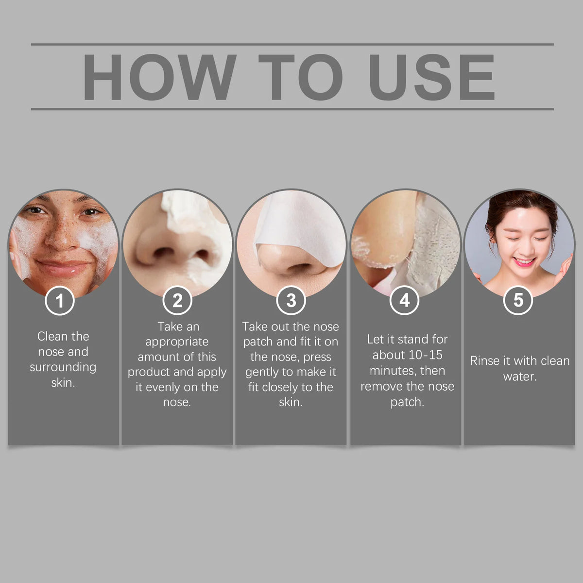 30G Nose Mask Kit Gentle Exfoliating Remove Blackhead Non-tight