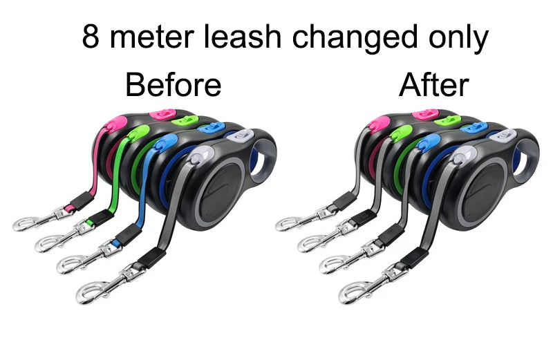 Long Strong Pet Leash For Large Dogs Durable Nylon Retractable Big Dog Walking Leash Leads Automatic Extending Dog Leash Rope