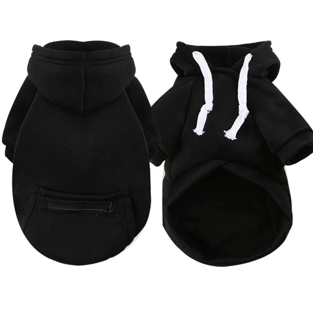 Sport Dog Hoodies for Medium and Large Dogs Warm Fleece Dog Sweatshirt with Hooded and Pocket Big Dog Clothes Winter Pet Outfits