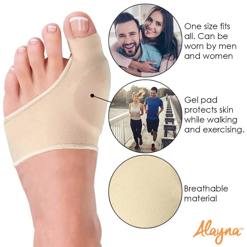 Bunion Corrector for Women & Men-Bunion Pads Relief Orthopedic Sock Cushion Sleeve Splint Gel Protector Support Brace w/Non-Slip