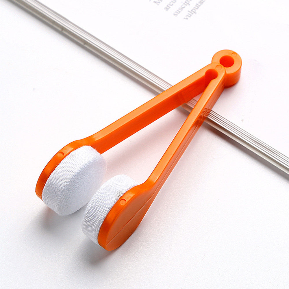 Mini Portable Microfiber Brush For Glasses Eyeglass Spectacles Microfiber Cleaning Brushes Sunglasses Screen Cleaner Tools d5