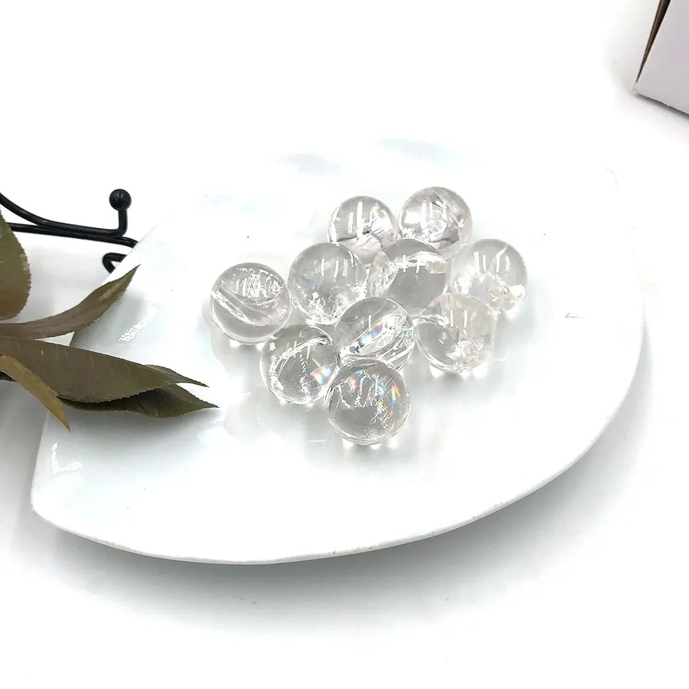 1pc Natural Stone Small Clear Quartz Sphere Crystal Ball Crystals Stone Rainbow Reiki Home Room Decoration Energy Spiritual Gift