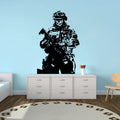 Solider Sniper Skull War Wall Sticker Playroom Military Army Gun Weapon Wall Decal Man Cave Living Room Vinyl Home Decor