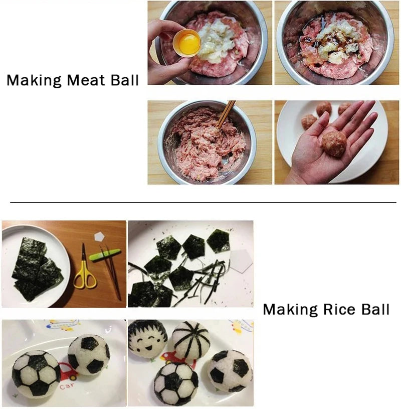 Meatball Apparatus Maker Clip Fish Ball Rice Ball Making Mold Form Tools Kitchen Accessories Stainless Steel Meat Baller Utensil