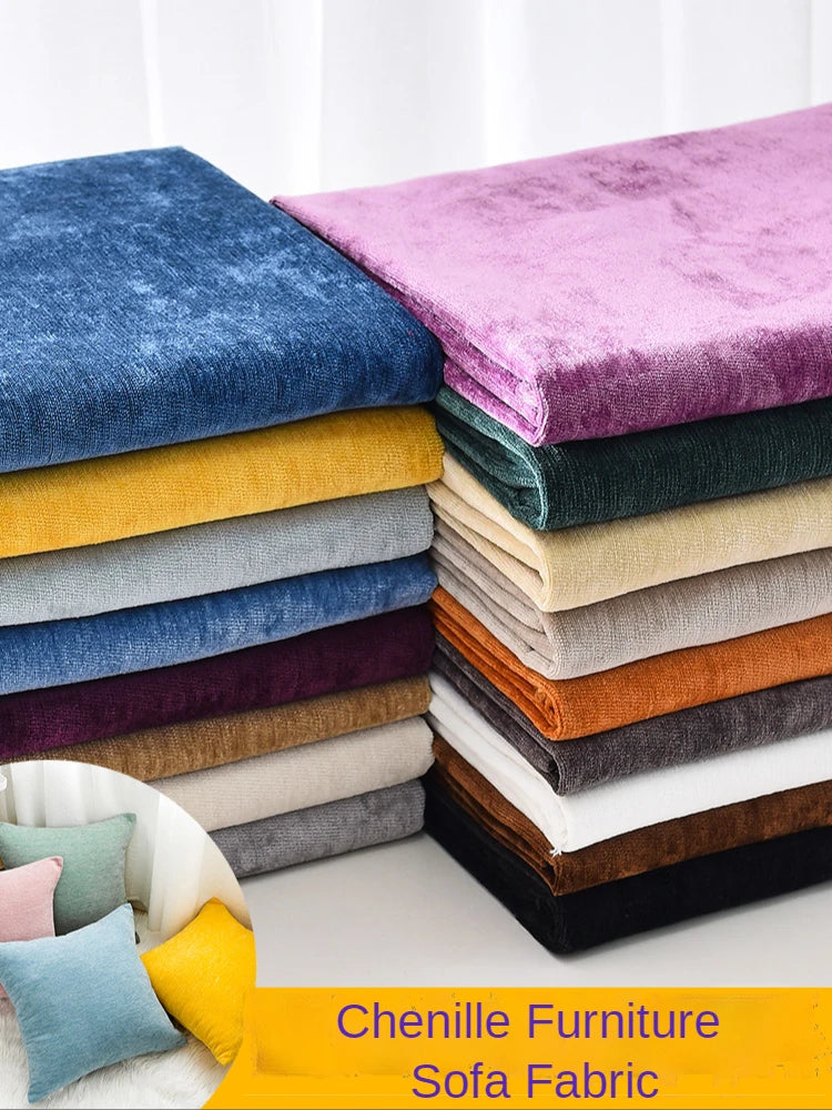 Anti-cat Scratch Chenille Fabric By The Meter for Upholstery Sofa Furniture Curtain Tablecloth Sewing Thick Wear-resistant Cloth