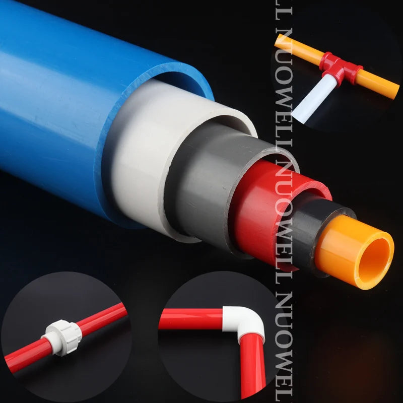 2Pcs 50CM Length O.D 20-110mm PVC Pipe Garden Irrigation Inlet Pipe Fittings Aquarium Fish Tank Water Supply UPVC Tube
