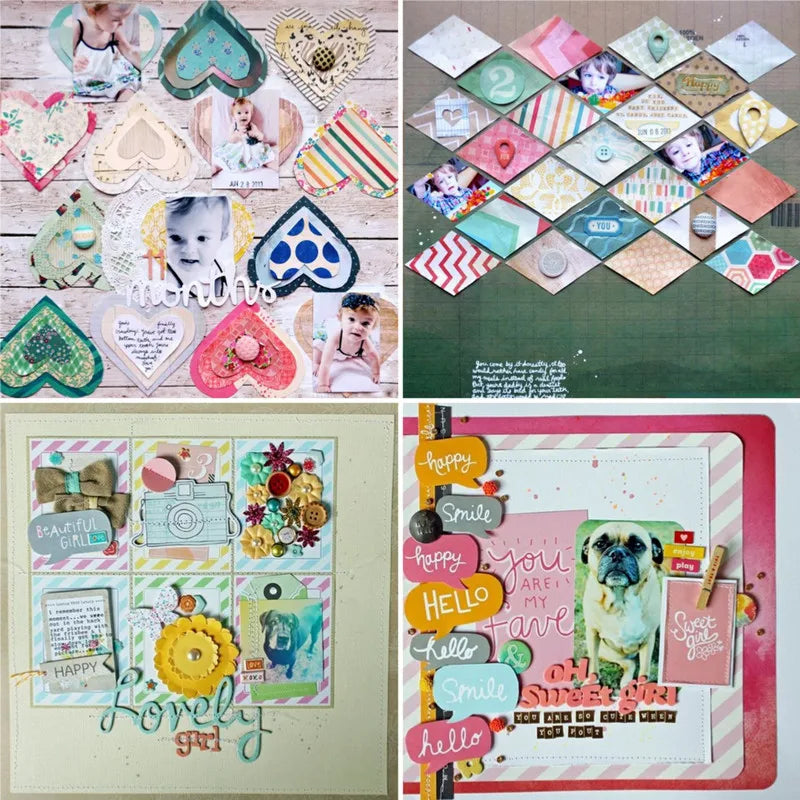 6x6 Scrapbooking Paper Pad  6/12 Sheets Floral Pattern Decorative Paper For Journaling Collage DIY Crafts