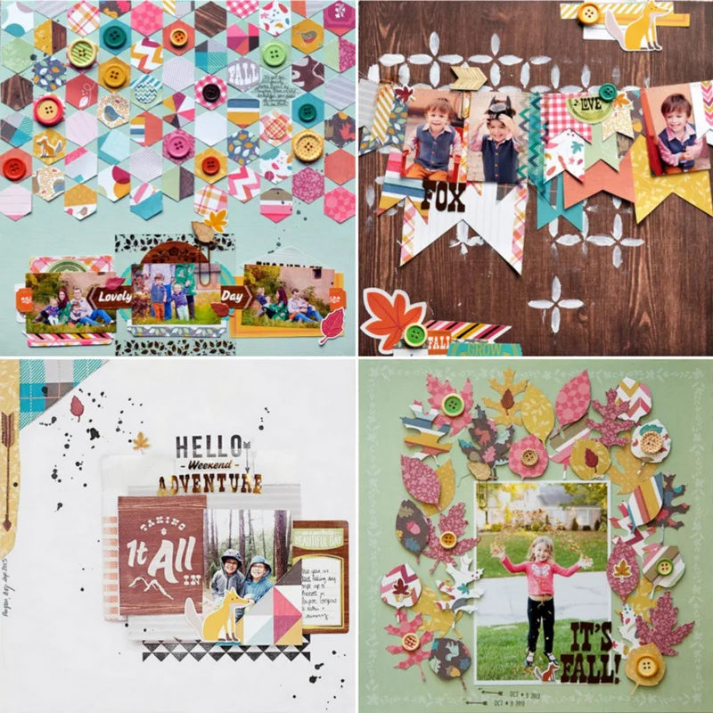 6x6 Scrapbooking Paper Pad  6/12 Sheets Floral Pattern Decorative Paper For Journaling Collage DIY Crafts