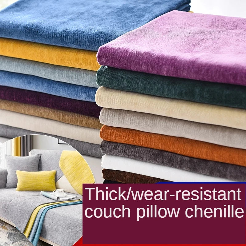 Anti-cat Scratch Chenille Fabric By The Meter for Upholstery Sofa Furniture Curtain Tablecloth Sewing Thick Wear-resistant Cloth