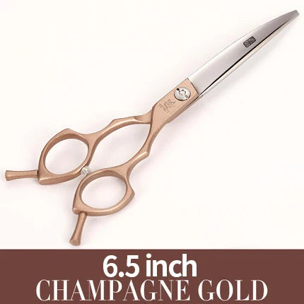 Fenice Professional symetrical handle colorful 6.5 inch pet dog curved animal grooming scissors