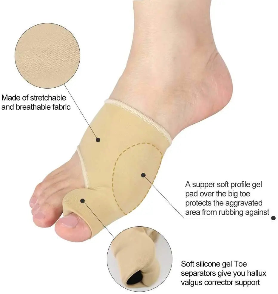 Bunion Corrector for Women & Men-Bunion Pads Relief Orthopedic Sock Cushion Sleeve Splint Gel Protector Support Brace w/Non-Slip
