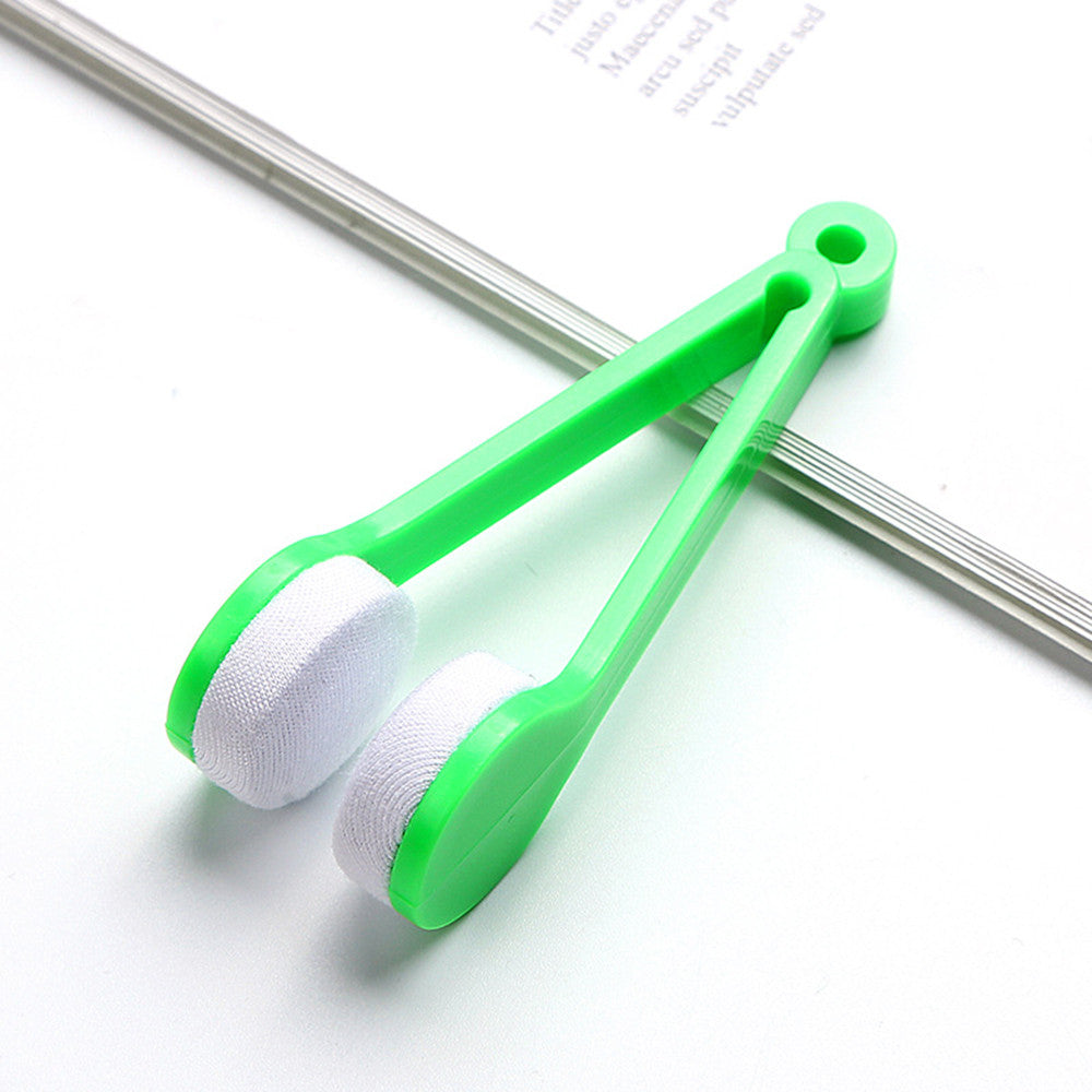 Mini Portable Microfiber Brush For Glasses Eyeglass Spectacles Microfiber Cleaning Brushes Sunglasses Screen Cleaner Tools d5