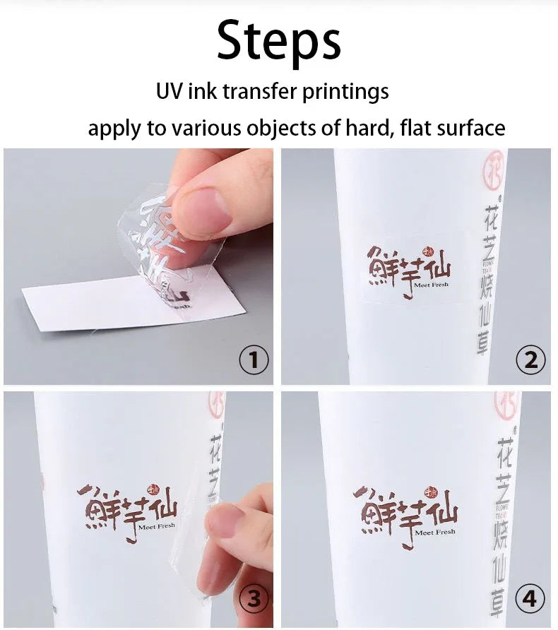 UV ink Transfer Stickers Carton Labels Waterproof Personalized customization Decals High Adhesive printings Free Design