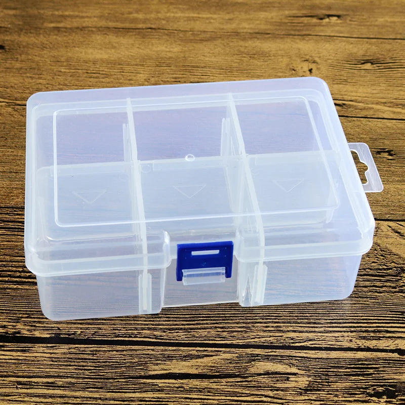 Multi Grids Plastic Detachable Storage Boxes Bins for Tools&Jewelry&Fishing Gear&Screw Desk Organizer cajas de madera