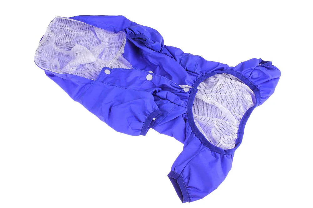 Pet Dog Raincoat Hooded Jumpsuit Waterproof Pet Dog Clothes Puppy Small Dog Rain Coat Jacket Raincoat For Dogs ção com capuz