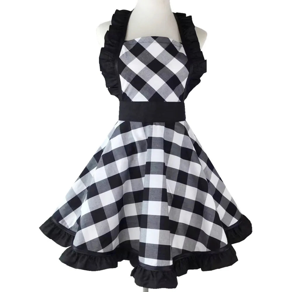 Lovely Apron Cute  Large Swing Princess Apron kitchen Cooking Oilproof Aprons for Women Girls