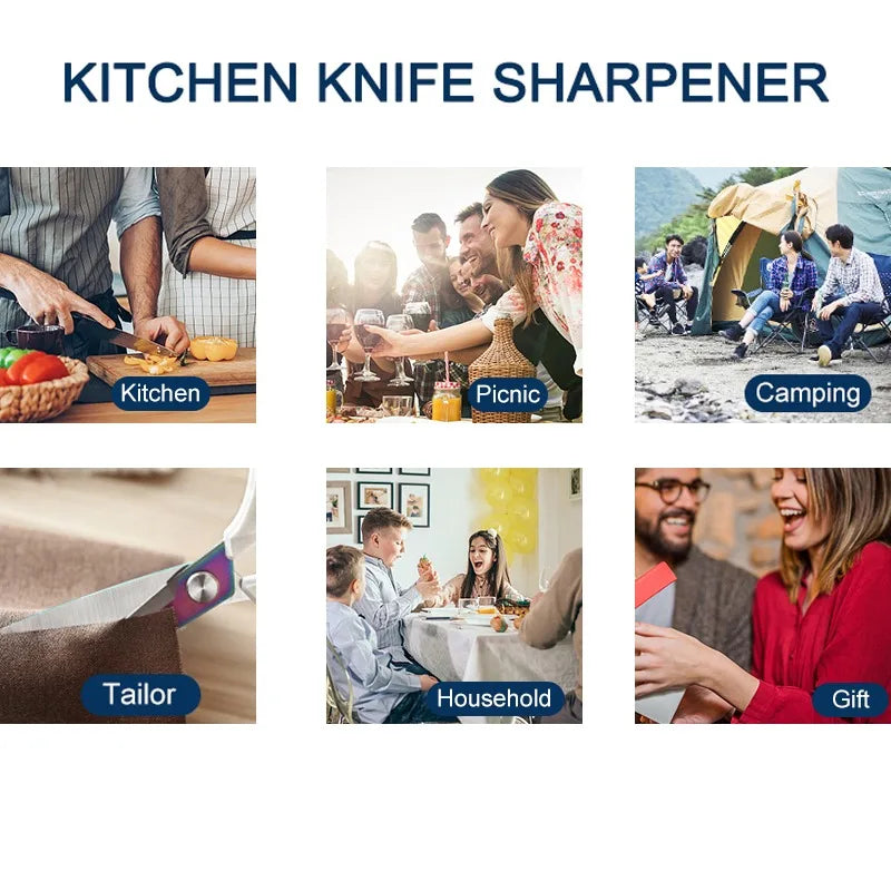 Adjustable Angle Knife Sharpener Professional Tool Knife Sharpener 3 StageScissors Sharpening Stone Grinder Kitchen Gadgets