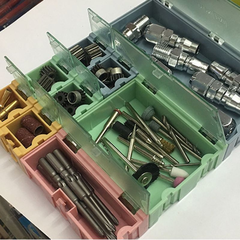 9pcs/set SMD Container SMT IC Electronic Component Mini Storage Box Jewelry Case K0AB