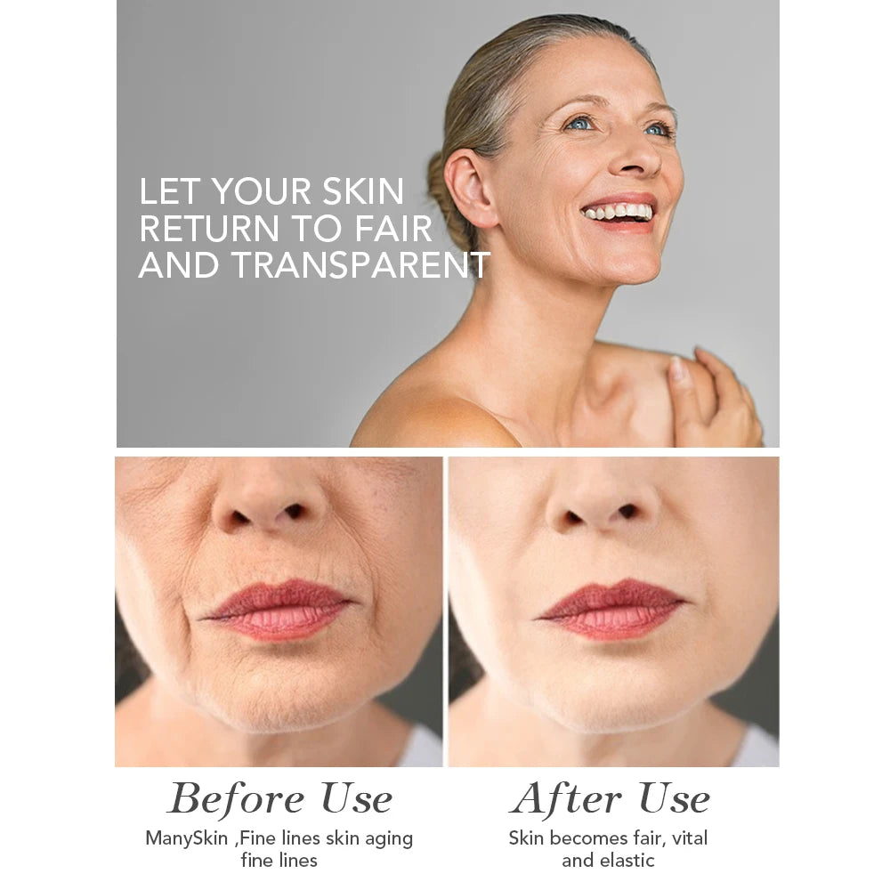AILKE Anti-Aging Wrinkle Whitening Skin Care Face Cream With Collagen Rose Moisturizing Brightening Women Facial Korean Cosmetic