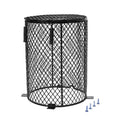 Rectangular/Round Reptile Heater Guard Heating Bulb Lamp Enclosure Cage Protector Metal Mesh Lamp Cover