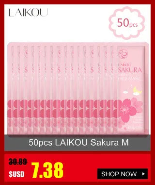 7Pcs LAIKOU Matcha Face Mask Moisturizing Green Tea Skin Sleeping Facial Mask Beauty Nourishing Oil Control Skin Care