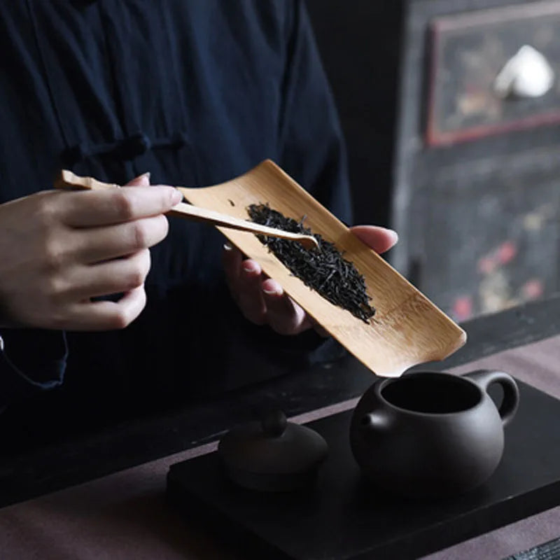 Handmade Chinese Bamboo Tea Tools Set, Spoon Clip, Scoop, Kung Fu, Gongfu Accessories, Ceremony Gift