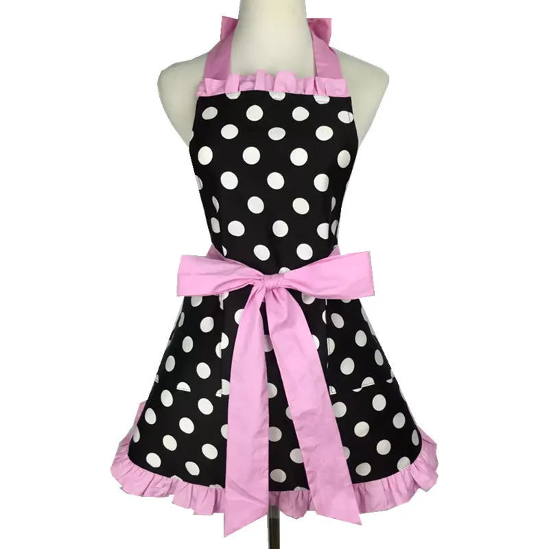 Lovely Apron Cute  Large Swing Princess Apron kitchen Cooking Oilproof Aprons for Women Girls