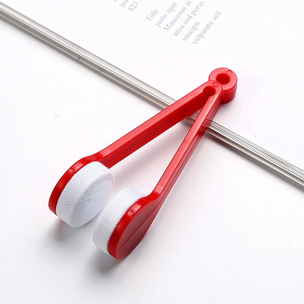 Mini Portable Microfiber Brush For Glasses Eyeglass Spectacles Microfiber Cleaning Brushes Sunglasses Screen Cleaner Tools d5