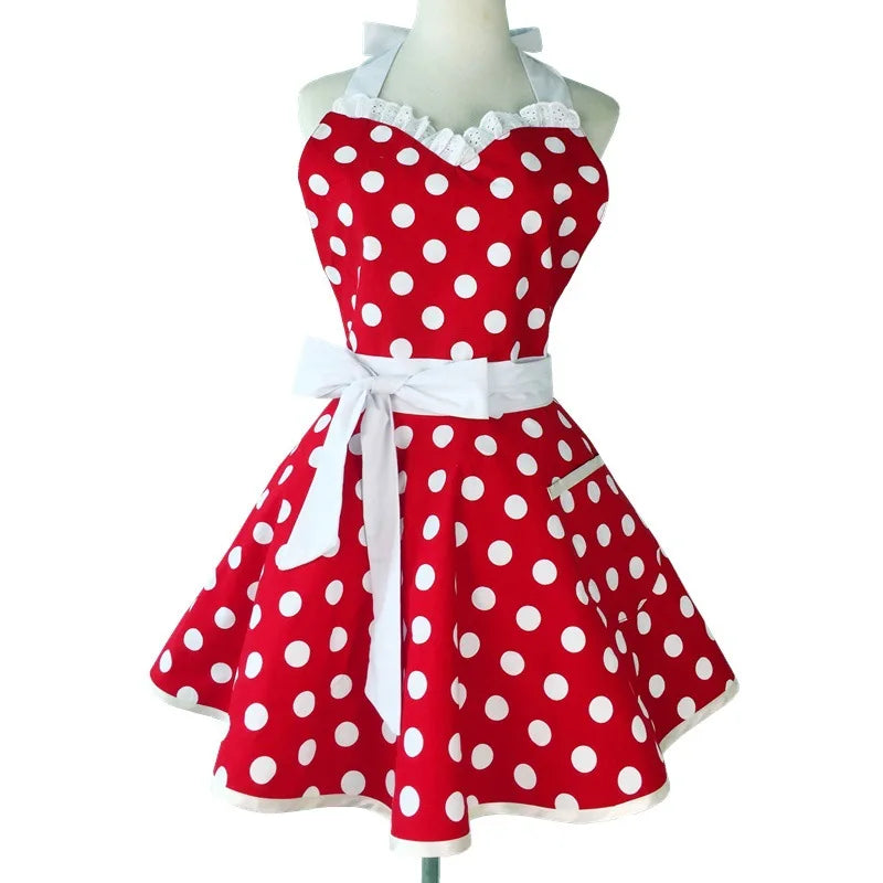 Lovely Apron Cute  Large Swing Princess Apron kitchen Cooking Oilproof Aprons for Women Girls