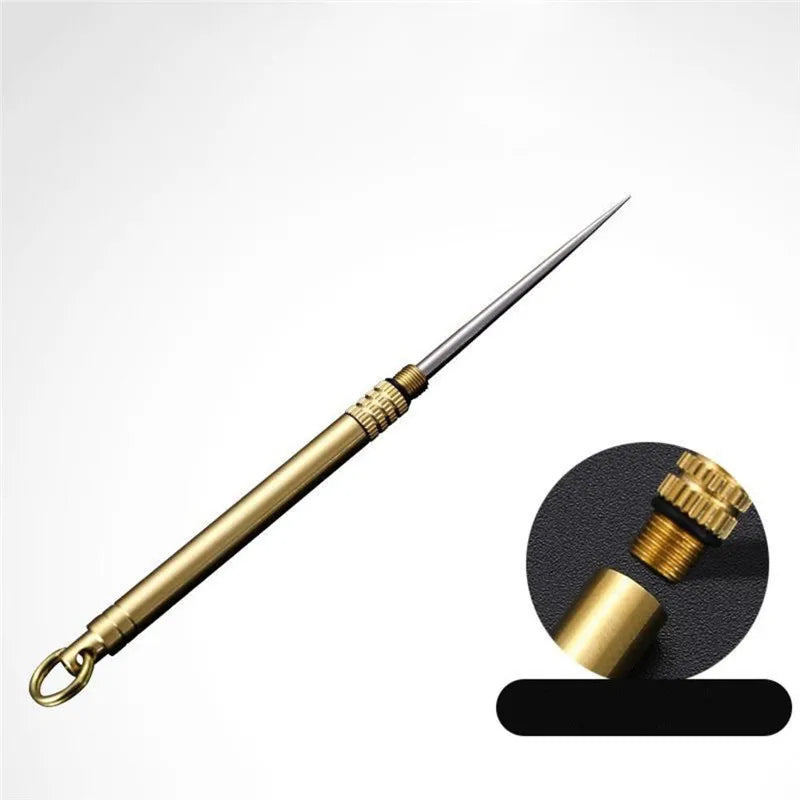 Titanium alloy toothpick Domestic outdoor toothpick fruit fork, camping tool, toothpick rack, titanium alloy portable toothpick
