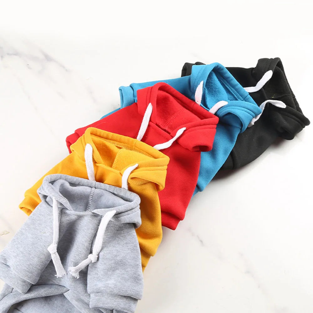 Sport Dog Hoodies for Medium and Large Dogs Warm Fleece Dog Sweatshirt with Hooded and Pocket Big Dog Clothes Winter Pet Outfits
