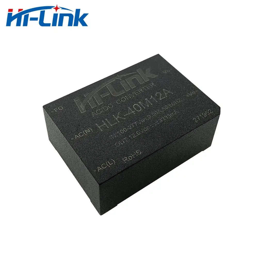 Free Ship Customized 5pcs AC-DC HLK-40M12A 40W 12V Single