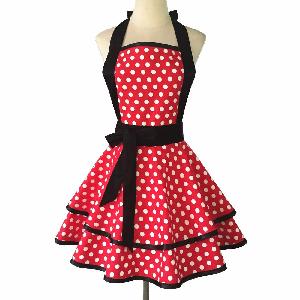 Lovely Apron Cute  Large Swing Princess Apron kitchen Cooking Oilproof Aprons for Women Girls