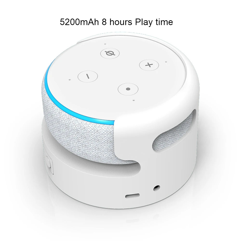 Battery Base for Echo Dot 3rd Gen Alexa Speaker Holder Mount Rechargable Docking Station For Echo Dot 3rd wireless Charger