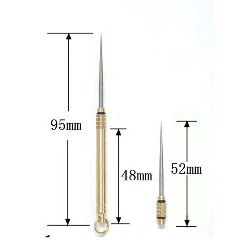 Titanium alloy toothpick Domestic outdoor toothpick fruit fork, camping tool, toothpick rack, titanium alloy portable toothpick