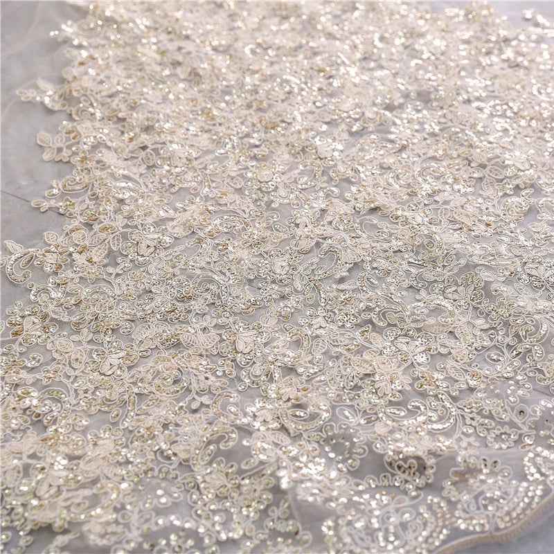 Customized Lace Sequin Wedding Veils 3 Meter Bridal Veil Wedding Accesorios Bridal Headwear Novia Velos Voile Wesele
