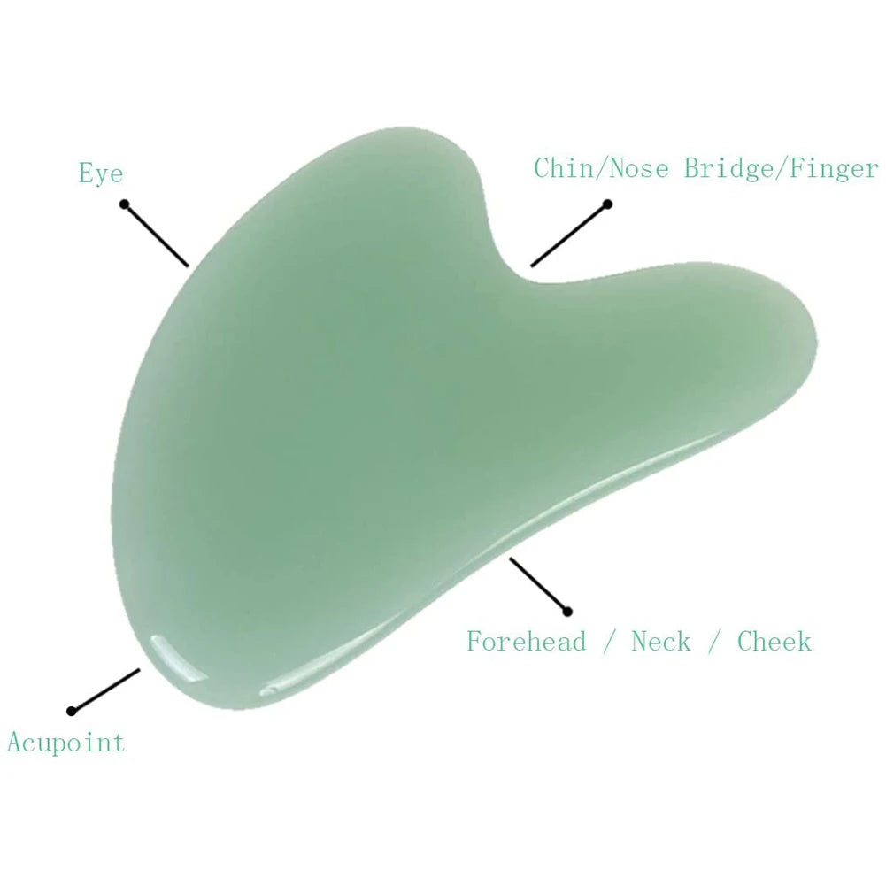 Gua Sha Natural Stone Resin Scraper Board Meridian Relaxation Face Massager Facial Tool For Body Slimming Massage Skin Care