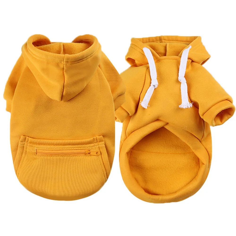Sport Dog Hoodies for Medium and Large Dogs Warm Fleece Dog Sweatshirt with Hooded and Pocket Big Dog Clothes Winter Pet Outfits
