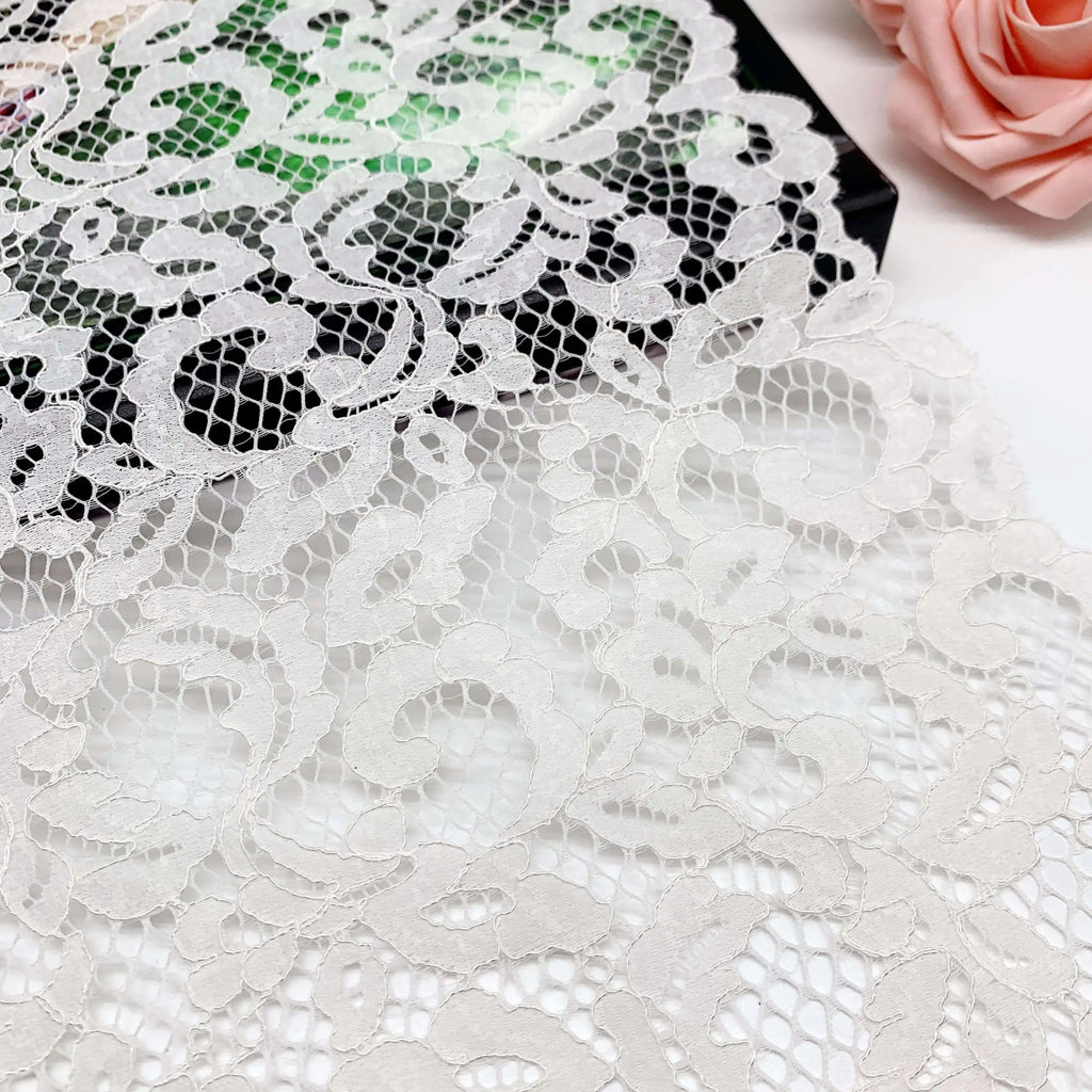 3y/lot Width 23cm White Non-Elastic Non-Stretch Lace Skirt Hem Dress Underwear Sewing Craft DIY Apparel Fabrics Lace Lingerie