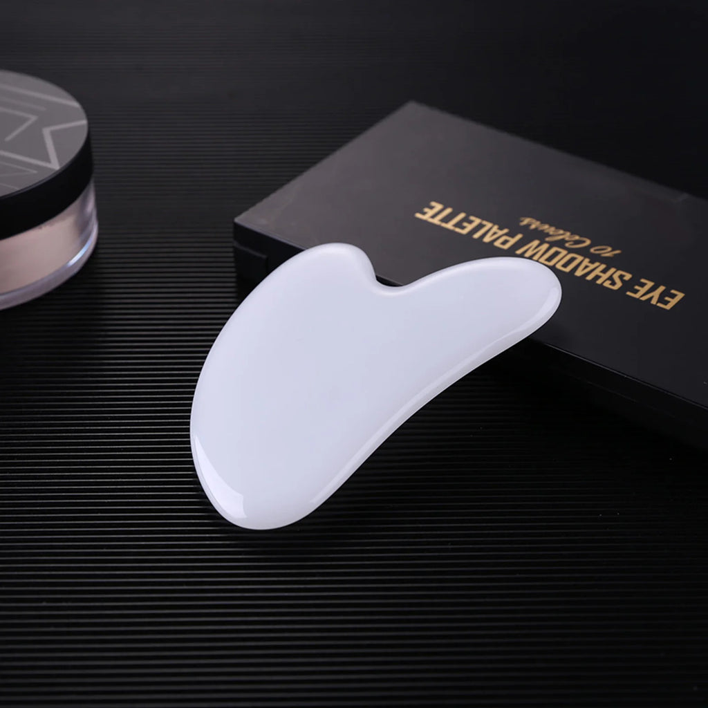 Gua Sha Natural Stone Resin Scraper Board Meridian Relaxation Face Massager Facial Tool For Body Slimming Massage Skin Care