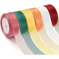 10 Meters Grosgrain Ribbon Solid Fabric for Gift Wrapping Wedding Bows Decoration Hair Sewing Supplies DIY Crafts Accessories