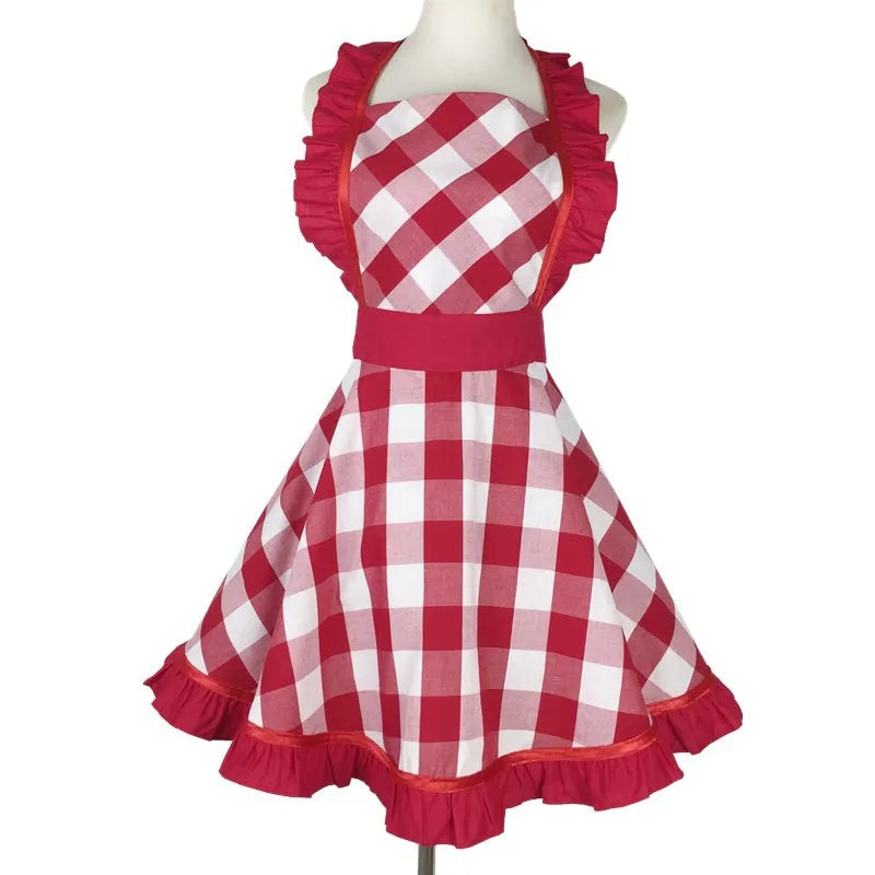 Lovely Apron Cute  Large Swing Princess Apron kitchen Cooking Oilproof Aprons for Women Girls