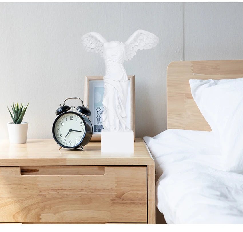 24.5cm Victoria Goddess Figure Sculptures, Roman Winged Victory Samothrace Desktop Ornements Pour Home Decor Collection Gifts