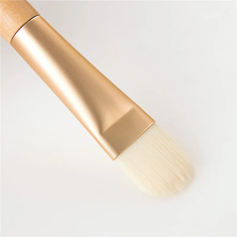 Ronshadow Single Portable Woonden Handle Mask Cream Makeup Brush Facial Face Skin Care Make up Tool