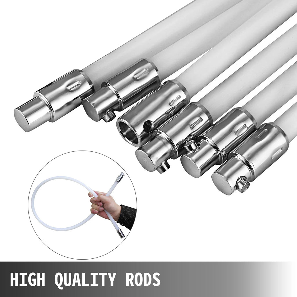 Succebuy Chimney Sweep Kit 39in Nylon Chimney Rods and Brush Head