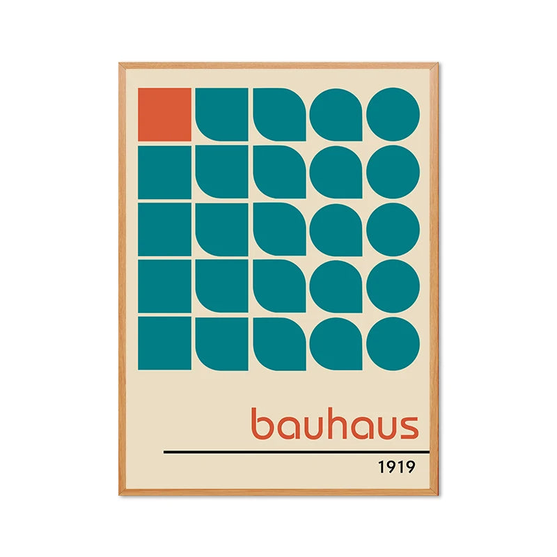 Bauhaus Museum Exhibition Posters and Prints Gallery Wall Art Pictures , Herbert Bayer Art Canvas Painting for Living Room Decor