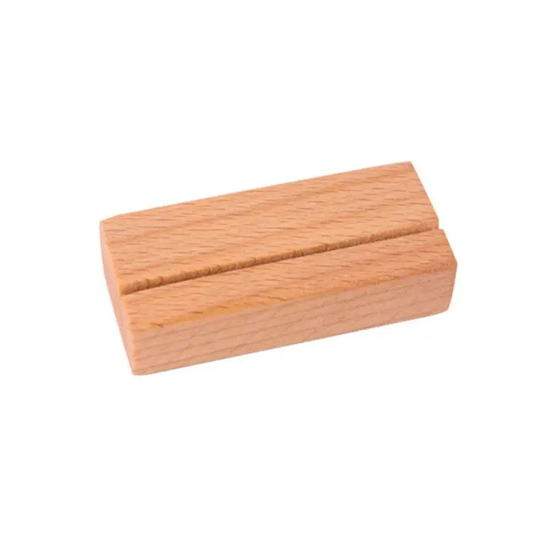 Wooden Numbers Photo Display Stand Business Card Holder Name Memo Clips Office Desk Organizer Dinner Party #723